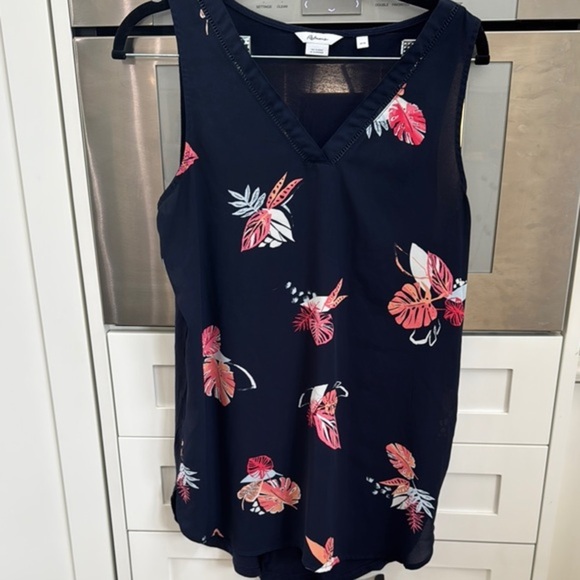 Reitmans Deep Blue Classic Top - Picture 1 of 4